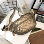 Sac Banane XL Doré matelassé