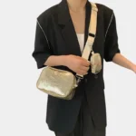Sac à Main Banane Doré simili cuir or