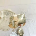 Sac à Main Banane Doré carré