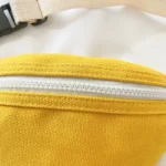 banane sac enfant jaune canari fermeture éclair blanche