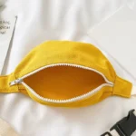 banane sac enfant jaune canari grande poche ouverte