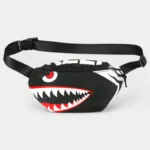 sac banane enfant garçon noir requin