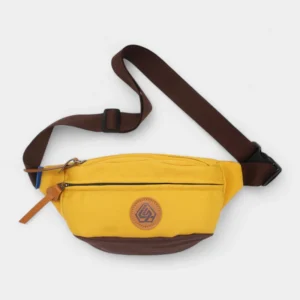 sac banane homme tendance jaune et marron