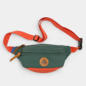 sac banane homme tendance vert et orange