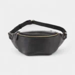 sac-banane-simili-cuir-noir-face sac banane simili cuir noir imitation cuir réaliste