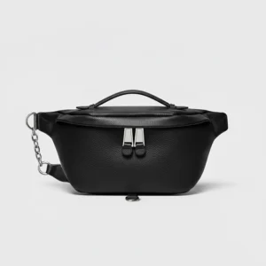 sac banane xxl femme cuir noir