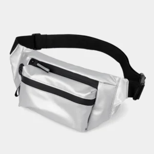 Sac Banane Imperméable Argenté