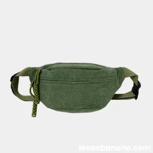 Sac Banane Velours Côtelé Vert Sapin