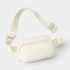 petit sac banane homme blanc nacré ivoire