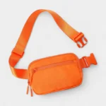 petit sac banane homme orange veste bombers