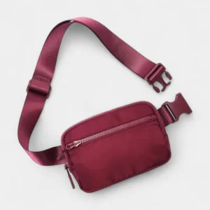 petit sac banane homme rouge bordeaux lie de vin
