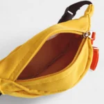 sac banane enfant 10 ans jaune canari grande poche ouverte