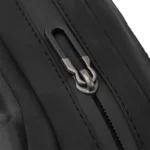 sac banane homme stylé noir fermeture éclair