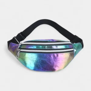 sac banane irisé multicolore