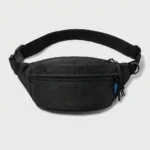 sac banane pour homme en polyester noir rayé