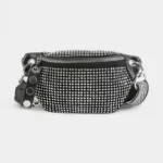 sac banane clouté argenté