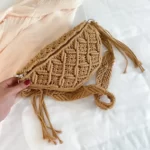 sac banane crochet coton