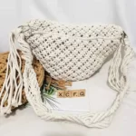 Sac Banane Crochet Blanc arrière