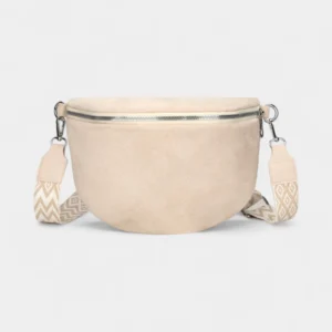 sac banane daim blanc cassé