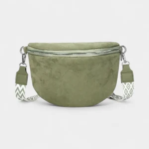 sac banane daim vert sauge