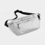 sac banane grand format gris clair trois poches