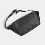 sac banane grand format noir trois poches