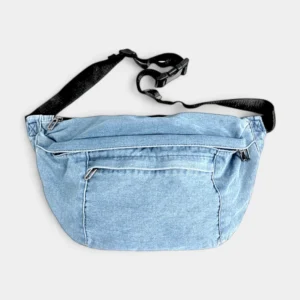 sac banane jean clair de grande taille
