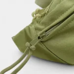 sac banane kaki tirettes de fermeture kaki