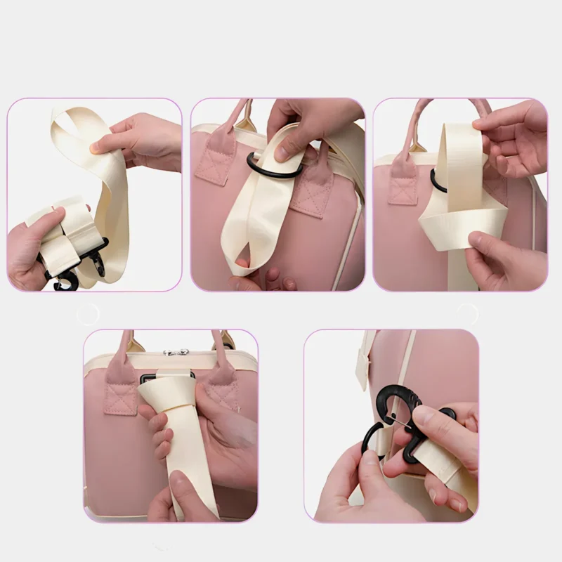 sac banane langer instructions pour mettre la lanière en mode sac à dos