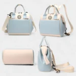 sac banane langer bleu differents angles de vu