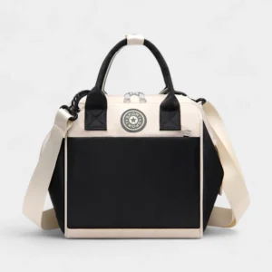 sac banane langer noir blanc cassé imperméable