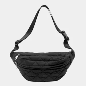 sac banane matelassé noir