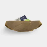 sac banane militaire beige marron poche arrière et rembourrage