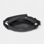 sac banane original noir grande poche ouverte avec compartiments