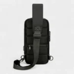 sac banane sécurisé noir poche arrière