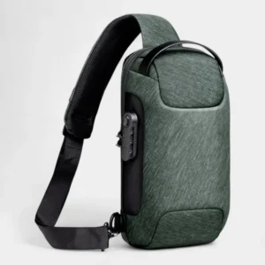 sac banane sécurisé vert vert chiné