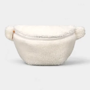 sac banane sherpa blanc