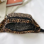 Banane Motif Leopard grande poche