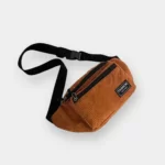 Sac Banane Homme Velours côtelé marron