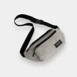 Sac Banane Homme Velours gris grande poche