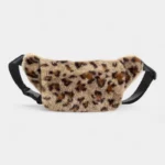 sac banane léopard fourrure tachetée