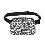 Sac Banane Tissu Leopard noir et blanc