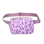 Sac Banane Tissu Leopard violet