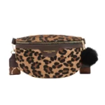 sac banane fourrure leopard