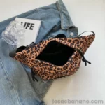 Sac Banane Imprime Leopard grande poche