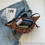 Sac Banane Imprime Leopard poche