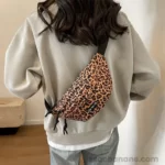 Sac Banane Imprime Leopard dos