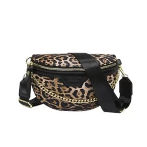 sac banane motif leopard