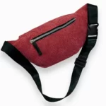 sac banane velours rouge poche arrière