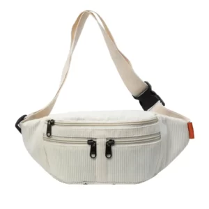 Sac Banane XXL Velours Beige